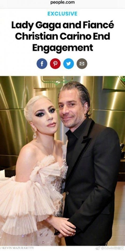 Lady Gaga取消婚约 与未婚夫感情不合仅维持四个月!