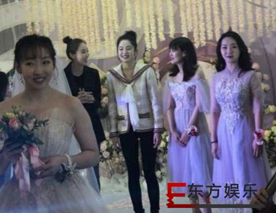 娜扎接到新娘捧花 婚礼现场载歌载舞送祝福!