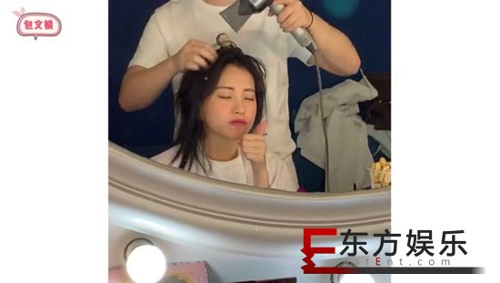 女明星当众吃毛豆!包文婧Vlog待机室吃播太刚了
