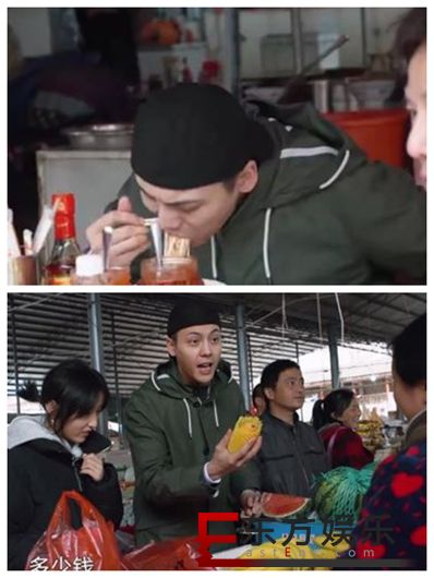 陈伟霆路边摊吃面 撒娇卖萌反差萌搞笑不已!