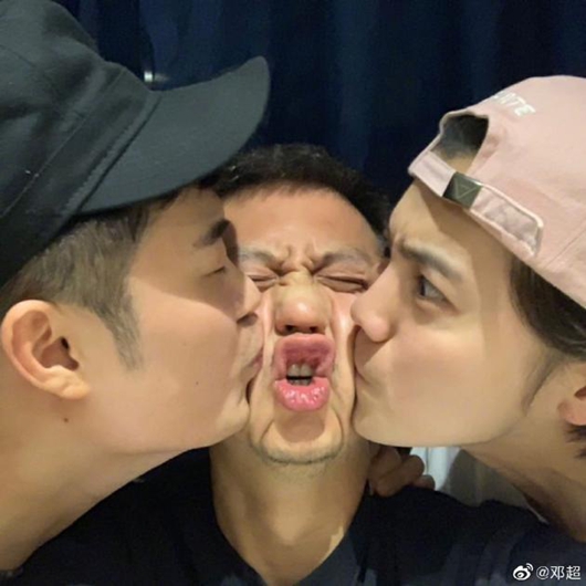 邓超鹿晗陈赫换头像 真是沙雕三兄弟!