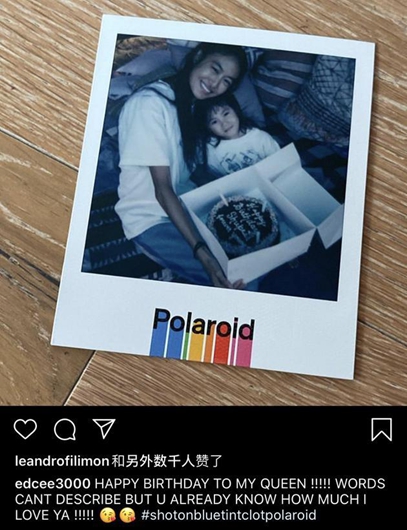 陈冠希为妻子秦舒培庆生:我的女王!爱你无以言表