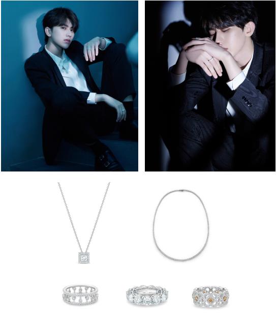 戴比尔斯 (DE BEERS) 相伴品牌代言人蔡徐坤演绎光影大片
